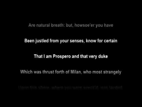 Monologue: PROSPERO - The Tempest (Act 5, Scene 1)