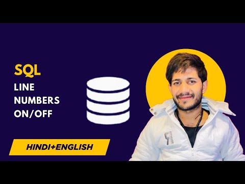 SQL Tips: How to Turn ON/OFF Line Numbers in SSMS | SQL Tutorial in Hindi