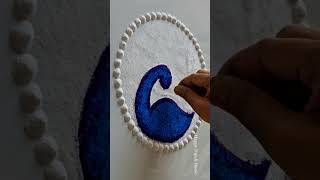 Diwali special easy Peacock rangoli | morachi rangoli | मोर रंगोली | satisfying video