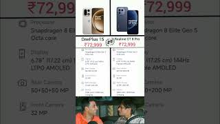 OnePlus 15 VS Realme GT 8 Pro PhoneComparison #shorts #tech #phone #oneplus15 #oneplus #realmegt8pro