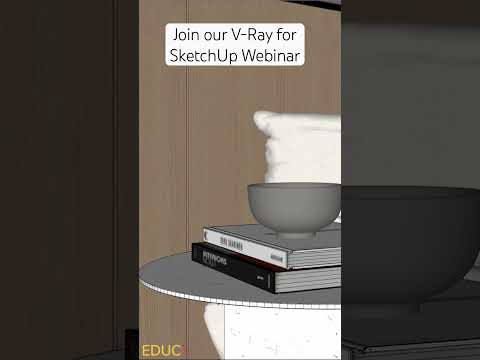Join our V-Ray for SketchUp Webinar. #vrayrender #sketchup #render #3dmodeling #vrayforsketchup