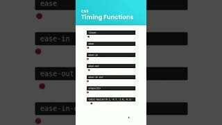 CSS timing function #shorts #css #animation #cssanimation #coding #developer