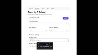🔒 Demo: Securtiy & Privacy Using HTML CSS Nextjs Reactjs