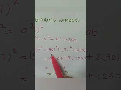 Exams mein time bachao ⏳ Learn this shortcut to square any number instantly! 🧠"#mathshorts