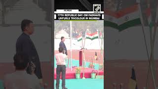 WATCH! Maharashtra CM Devendra Fadnavis unfurls Tricolour in Mumbai on 77th Republic Day