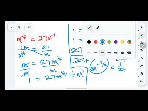 Nice Equation involving negative Exponents #maths #education #exponents #indices #surds #gcse