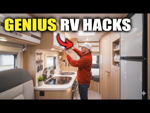 10 Space-Saving Hacks Every Campervan, RV & Motorhome Owner Should Know! 🔥