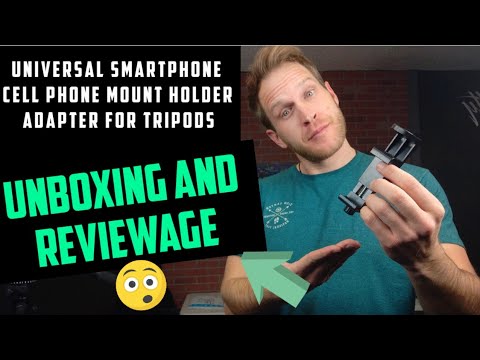 Record with a Smartphone on a Tripod! with the Universal Smartphone Holder Adapter for Tripods Setup
