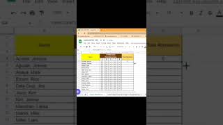 How to check attendance easily FOLLOW US FOR MORE TIPS #dataentry #datatricks #googlesheets