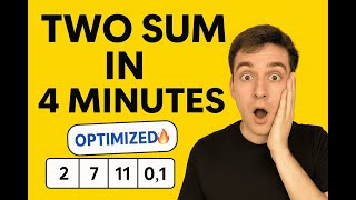 Two Sum LeetCode in 4 Minutes | Best Optimized Approach  DSA for Interviews🔥 #TwoSum #LeetCode #DSA