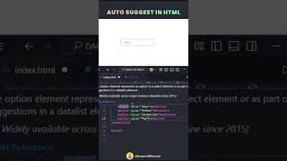 Auto Suggestions pure HTML | Autocomplete suggestion using html |  CodeMinds