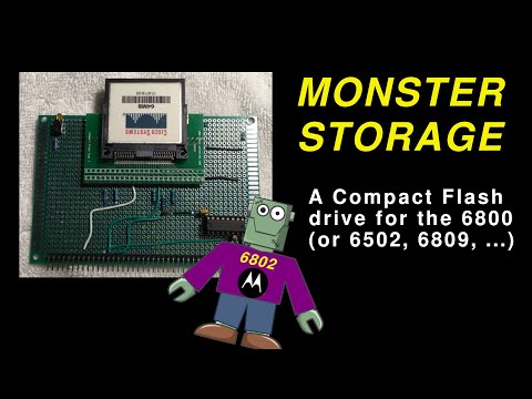 A Compact Flash (CF) card drive/file system for the HM-68 computer, or ANY 6502, 6809, etc.