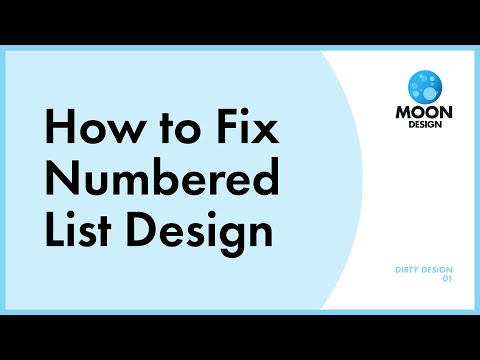 How to Fix List Design Problems
