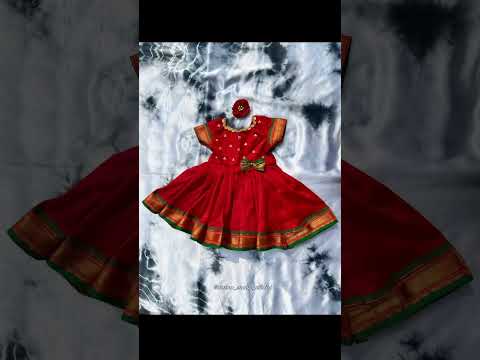 #sareedress #babygirldress #stitching #cuttingskills #dress #saree #blouse #sleeve #dressdesign