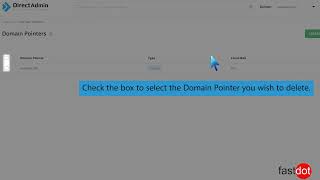 How to remove domain pointer in DirectAdmin   Fastdot