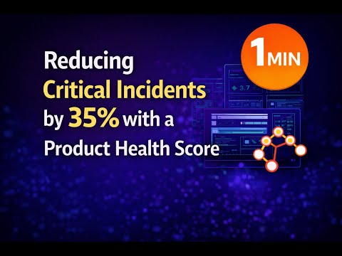 Reducing Critical Incidents by 35% with a Product Health Score (1 min)