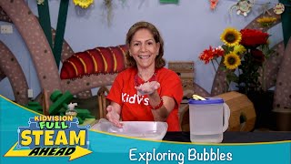 Exploring Bubbles with SCIENCE (1-minute) | KidVision Full STEAM Ahead