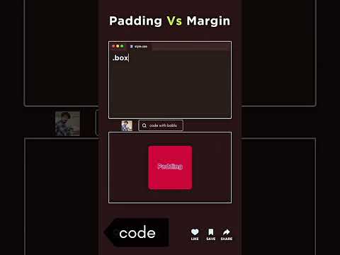 padding and margin difference in css #html #css #shorts #viral #vlogcodig