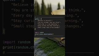 Create a Random Quote Generator in Python – Beginner Friendly 🇮🇳 #Shorts