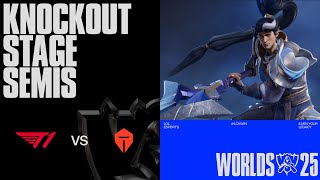 T1 vs TES | 녹아웃 스테이지 Day6 4강 | 2025 월드 챔피언십