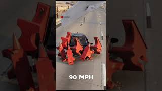"High-Speed Challenge: Toyota Camry vs Anvils at 90mph!"#shorts