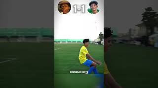 Ishowspeed VS Ronaldo Jr Intense Thriller Match 😳 ☠️ #footballshorts #football #shorts