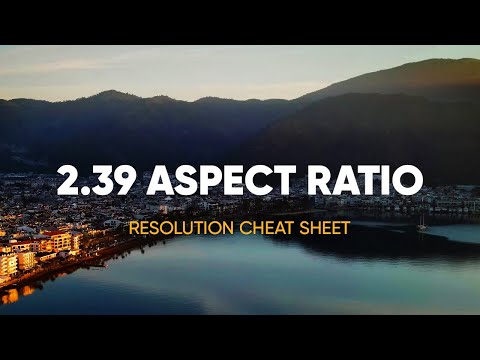 2.39:1 Aspect Ratio Cheat Sheet (Anamorphic Widescreen)