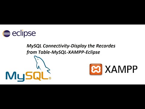 MySQL Connectivity-Display the Records from Table-MySQL-XAMPP-Eclipse