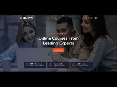 Educavo - Education & Online Courses  WP Theme Install & One Click Import Demo - RSTheme