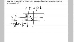 word problems involving work, rate and time