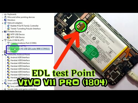 vivo v11 pro (1804) edl mode ||Test point
