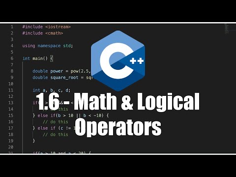 Math & Logical Operators in C++ - 1.6