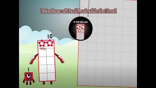 Tetrations of Ten Numberblocks Band