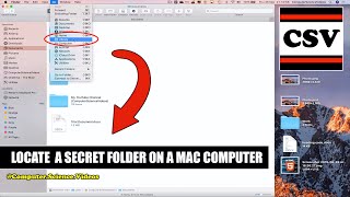 How to LOCATE a 'Secret Folder' On a Mac Computer - Basic Tutorial | New