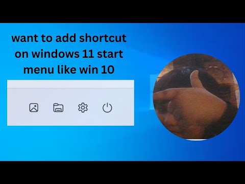 Want to add start menu shortcut only works on windows 11 21h2