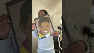 First time printing my artwork! #artreveal #digitalart #art