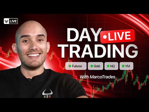 ChartFanatics Live Futures Trading - Apex and TradeZella Giveaways | Day Trading with MarcoTrades