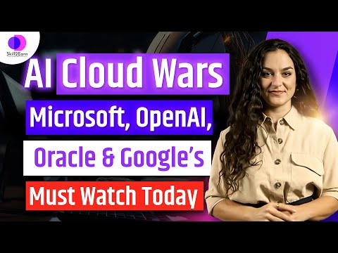 “AI Cloud Wars: Microsoft, OpenAI, Oracle & Google’s #skill2earn #viral #aitech #ai #edtech #youtube