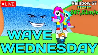 Escape Tsunami For Brainrots Admin Abuse (WAVE WEDNESDAY) 🌊