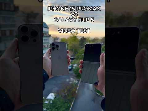 iPhone 15 Pro Max vs Flip 5 Video Test 🎥🔥 #shorts