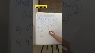Tricky Exponent Question 🤯➡️😎 #mathshorts #maths #mathquiz