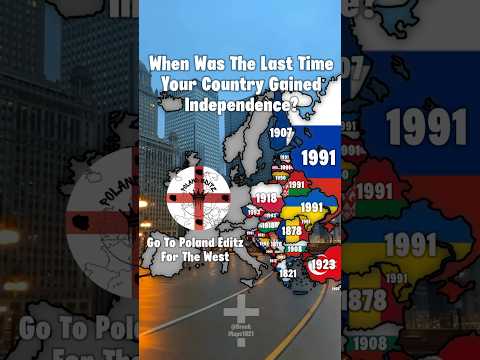 When Did Your Country Gain Independence? Collab with @Poli_Editz #geography #europe #mapping