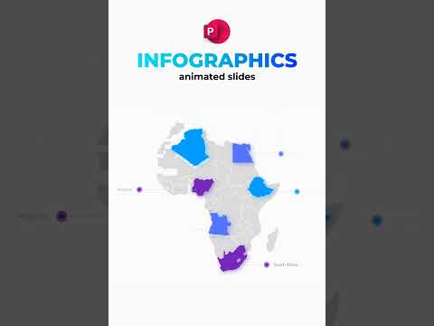 Animated PowerPoint Infographic Map #microsoftpowerpoint #powerpoint #powerpointtemplate