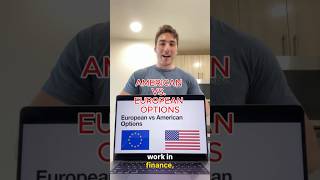 American Vs European Options in 1 Minute!  #finance #sidehustle #daytrading #stocks #stockmarket