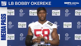 Bobby Okereke on his First Impression of Abdul Carter | New York Giants