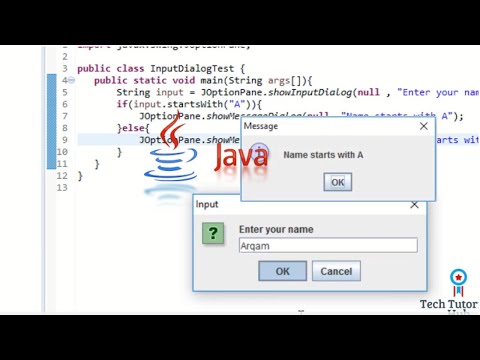 Simple GUI input Dialogue-box project using JAVA GUI
