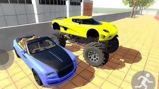 IBD3D #10 - Ferrari, Benelli TNT Bike, Monster Car Open City Driving & NPC Attack - Android Gameplay