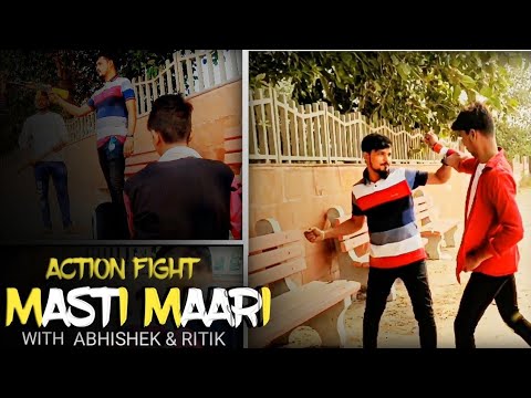 Action Fight - Masti Maari | King Ritik - Abhishek Raz | 2023 Boys Action Video