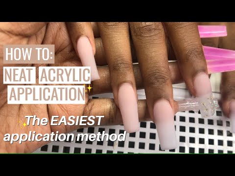 How to: Acrylic Application For Beginners (EASY) | Perfect Acrylic Application | Clarissa Ama