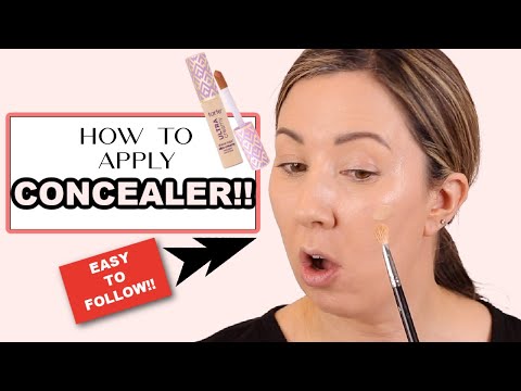 How to apply CONCEALER for BEGINNERS!  Easy to follow steps!